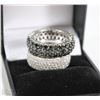 Image 1 : LOT OF TWO .925 STERLING SILVER ETERNITY BANDS