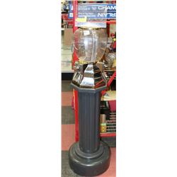 VINTAGE DUAL SIDED 25 CENT CANDY MACHINE 50"HIGH