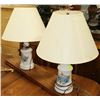 Image 1 : 2 VINTAGE LAMPS WITH SHADES