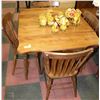 Image 1 : MAPLE DROP LEAF TABLE AND 4 BIRCH CHAIRS  1940'S
