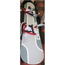 BURTON SNOWBOARD WITH BINDINGS AND CASE