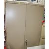Image 1 : COMMANDER 2 DOOR METAL CABINET NO KEYS
