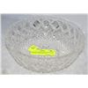 Image 1 : VINTAGE EUROPEAN HAND BLOWN CRYSTAL BOWL (8"X2.5"