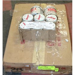 60 JARS OF MAYCO POTTERY GLAZES AND UNDER GLAZES