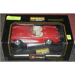 BURAGO 1957 CHEVROLET CORVETTE SCALE 1:18