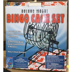 NEW DELUXE METAL BINGO CAGE SET