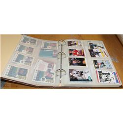 BINDER WITH HOCKEY CARD COLLECTION