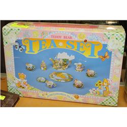 NEW TEDDY BEAR CHILDRENS 12 PIECE TEA SET