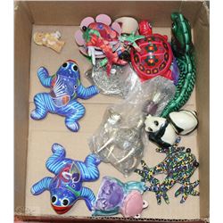 MAZATLAN FROGS WITH OTHER ANIMAL COLLECTIBLES