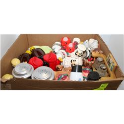 BOX OF VINTAGE SALT AND PEPPER