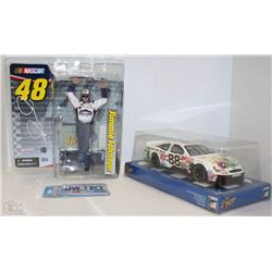NEW NASCAR JIMMIE JOHNSON FIGURE W/ WINNERS CIRCLE