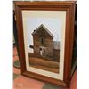 Image 1 : LARGE FRAMED PRINT OF A COUNTRY HOUSE (44"X32")
