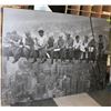 Image 1 : STEEL WORKERS PRINT ON WOOD