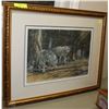 Image 1 : FRAMED PRINT BY JULIA  ROGERS OF WOLVES