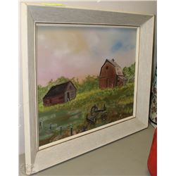 FRAMED OIL PAINTING BY PRIMEAU 20"X24"