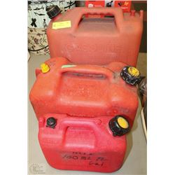 A SET OF 3 JERRY CANS