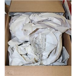 PINWHEEL CRYSTAL GLASSES - 15 PIECES