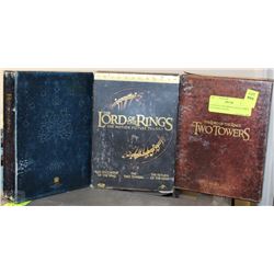 3 LORD OF THE RINGS COLLECTIBLE EXTENDED EDITIONS