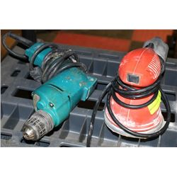 B&D SANDER AND MAKITA DRILL