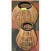 Image 1 : 2 SHOWHOME BAMBOO VASES