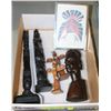 Image 1 : FLAT OF CARVED AFRICAN PCS INCL TOTEM POLES, INUIT