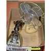 Image 1 : VINTAGE ELECTRIC IRON (NO CORD) AND TABLE FAN