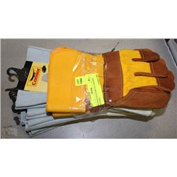 BUNDLE OF 6 PAIRS OF LEATHER GLOVES