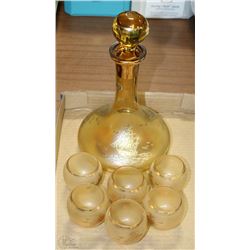 VINTAGE BOHEMIAN 8 PIECE SET MADE IN CZECH TAG