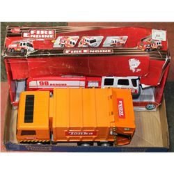 NEW DICKIE TOYS FIRE DEPT 98 SOUNDS WITH YELLOW