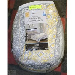 QUEEN SIZE 3PC REVERSIBLE COMFORTER SET