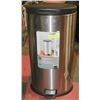 Image 1 : 30L STAINLESS GARBAGE CAN W/  AUTO CLOSING LID