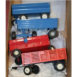 FLAT OF FOUR 1:16 SCALE TRACTOR TRAILERS