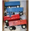 Image 1 : FLAT OF FOUR 1:16 SCALE TRACTOR TRAILERS