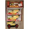 Image 1 : FLAT OF 4 VINTAGE DIE CAST HOME HARDWARE TRUCKS
