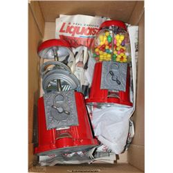 2 VINTAGE GUM BALL MACHINES