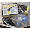 Image 1 : BOX OF ASSORTED CABLE, BADGER AIR BRUSH ,12V FAN,
