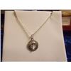 Image 2 : STERLING SILVER NECKLACE &PENDANT -"ARUBA"- 16" CHAIN