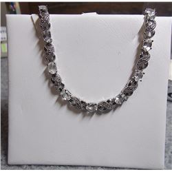 BRACELET - WHITE TOPAZ AND DIAMONDS