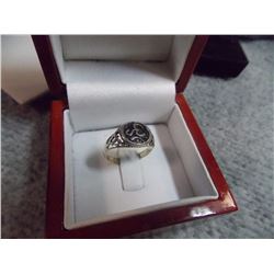 RING- STERLING SILVER WITH "OM" SYMBOL