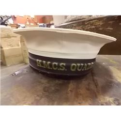 VINTAGE 1978 NAVY HAT- "H.M.C.S QUADRA"