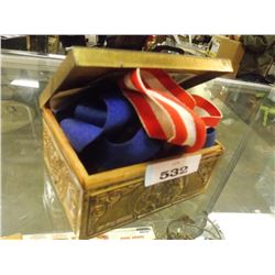 VINTAGE BOX AND CONTENTS- SOFT BALL MEDALS 1989 - AND MORE