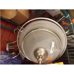 CEILING LIGHT - SWIRL FROST DESIGN HANGING LIGHT - 2 TTL