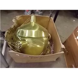 CEILING LIGHTS - BRASS & WHITE - 4 TTL