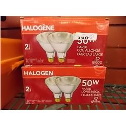 HALOGEN LIGHTS - 50W - 2 BOXES