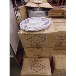 DISPLAY - CASE OF NEW MERCHANDISE - SERVING PLATES