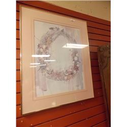 PICTURE- SPRING WREATH SIGNED PRINT