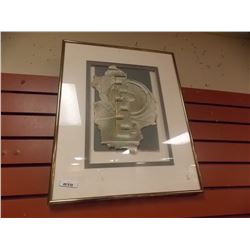 PICTURE - 3D GOLD FOIL INLAYED ABSTRACT