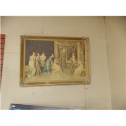 VINTAGE GUILDED FRAMED PICTURE - "THE PORTRAIT #330 PRINT" - 40" X 28"