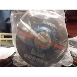 NEW 4 ½"  X 1/4" GRINDING DISKS - 5 PER BUNDLE - 1 BUNDLE PER LOT