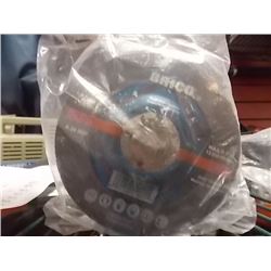 NEW 4 ½"  X 1/4" GRINDING DISKS - 5 PER BUNDLE - 1 BUNDLE PER LOT